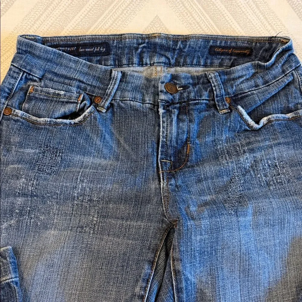 Citizens of Humanity Low Waist Full Leg #097 Jeans Size 28 Dark Blue
